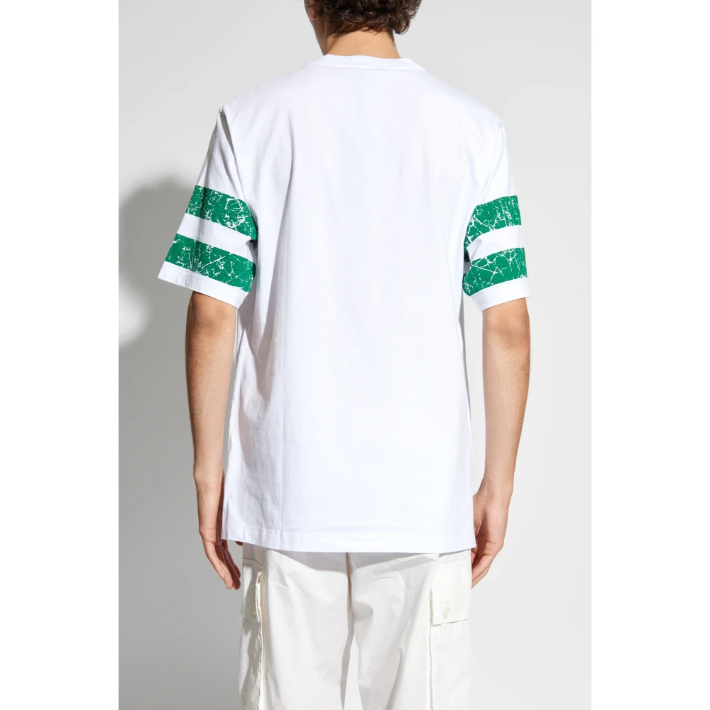 Dolce & Gabbana Bedrukt T-shirt White Heren