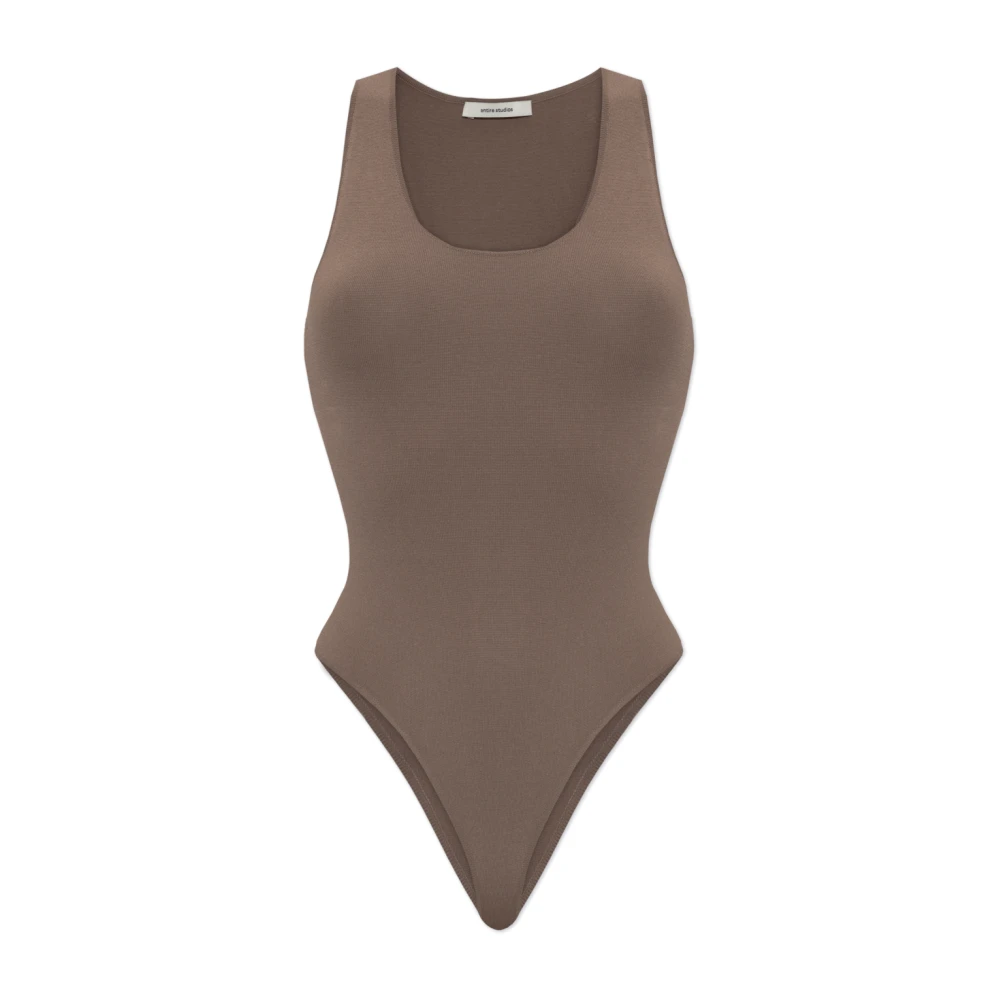 Entire Studios Femme Marron Tops, Brun, Taille: 40/42 Fr Bodysuit Sans Manches