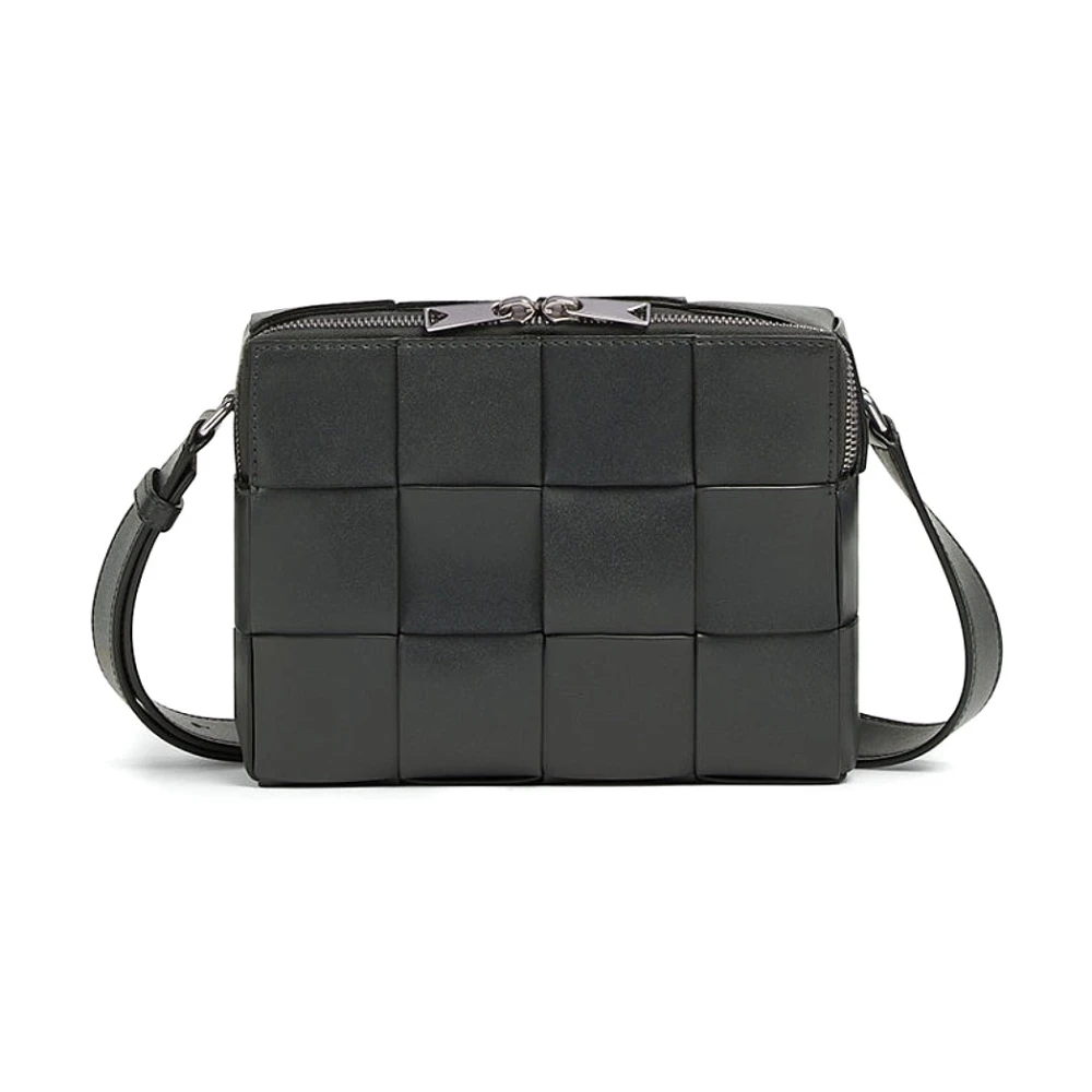 Bottega Veneta Stijlvolle Leren Tas Black Heren