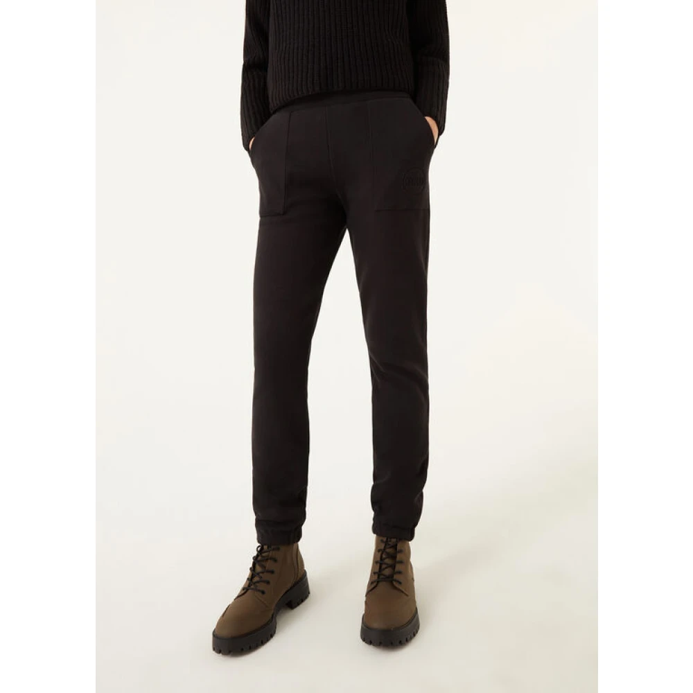 Colmar Zwarte biologische katoenen slim fit broek Black Dames