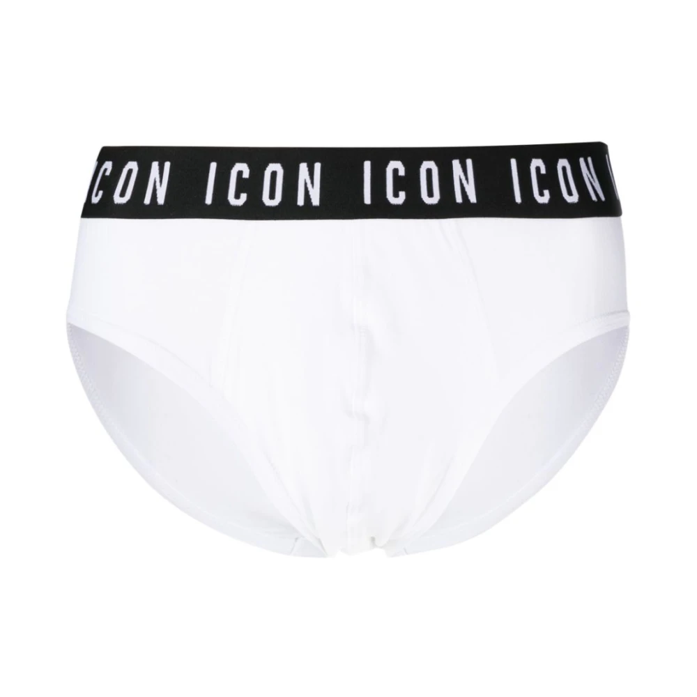Dsquared2 Witte Briefs met Logo Elastiek White Heren