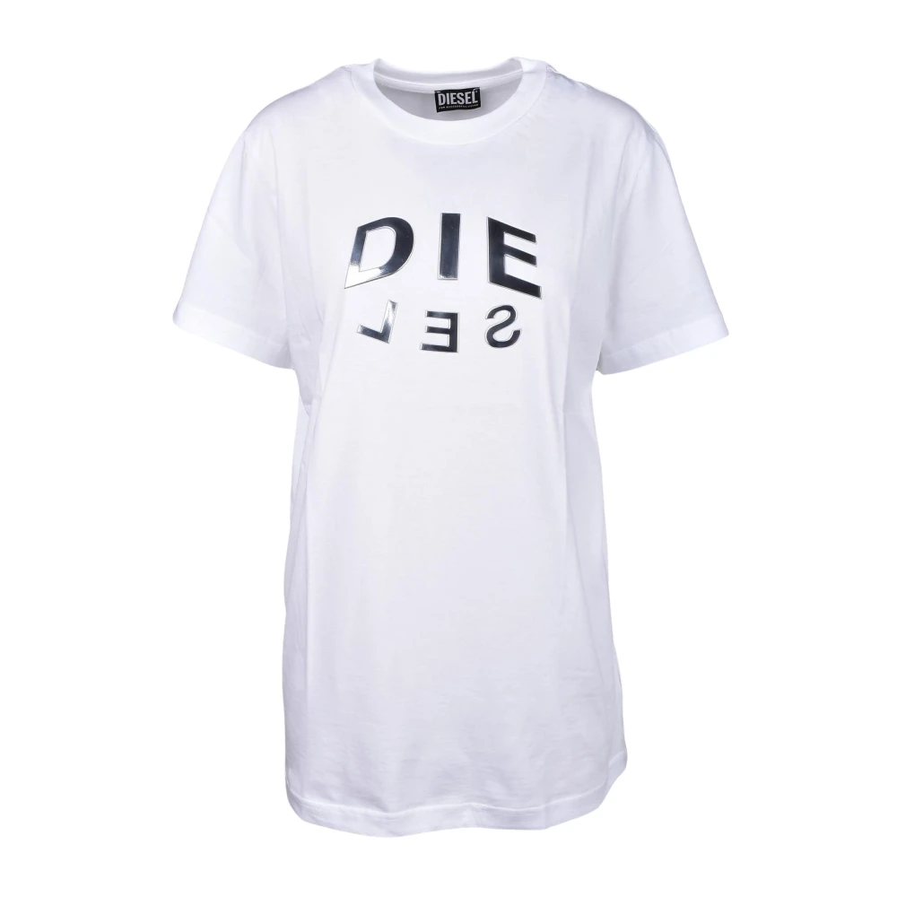 Diesel Witte T-shirt voor vrouwen White Dames