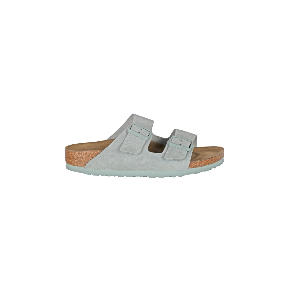 Birkenstock Arizona Pure Läder Sandaler Gray, Dam