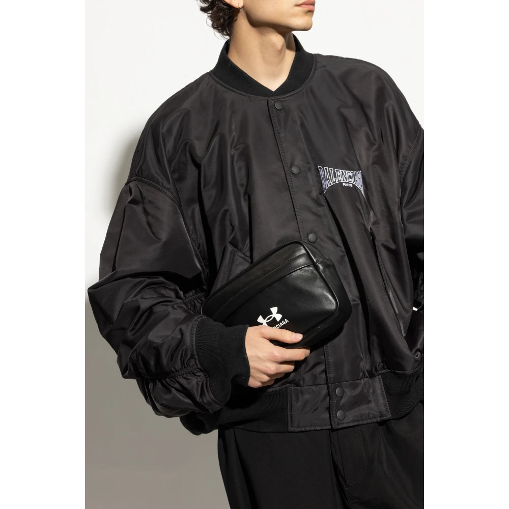 Balenciaga Cosmetische Tas met Logo Black Heren