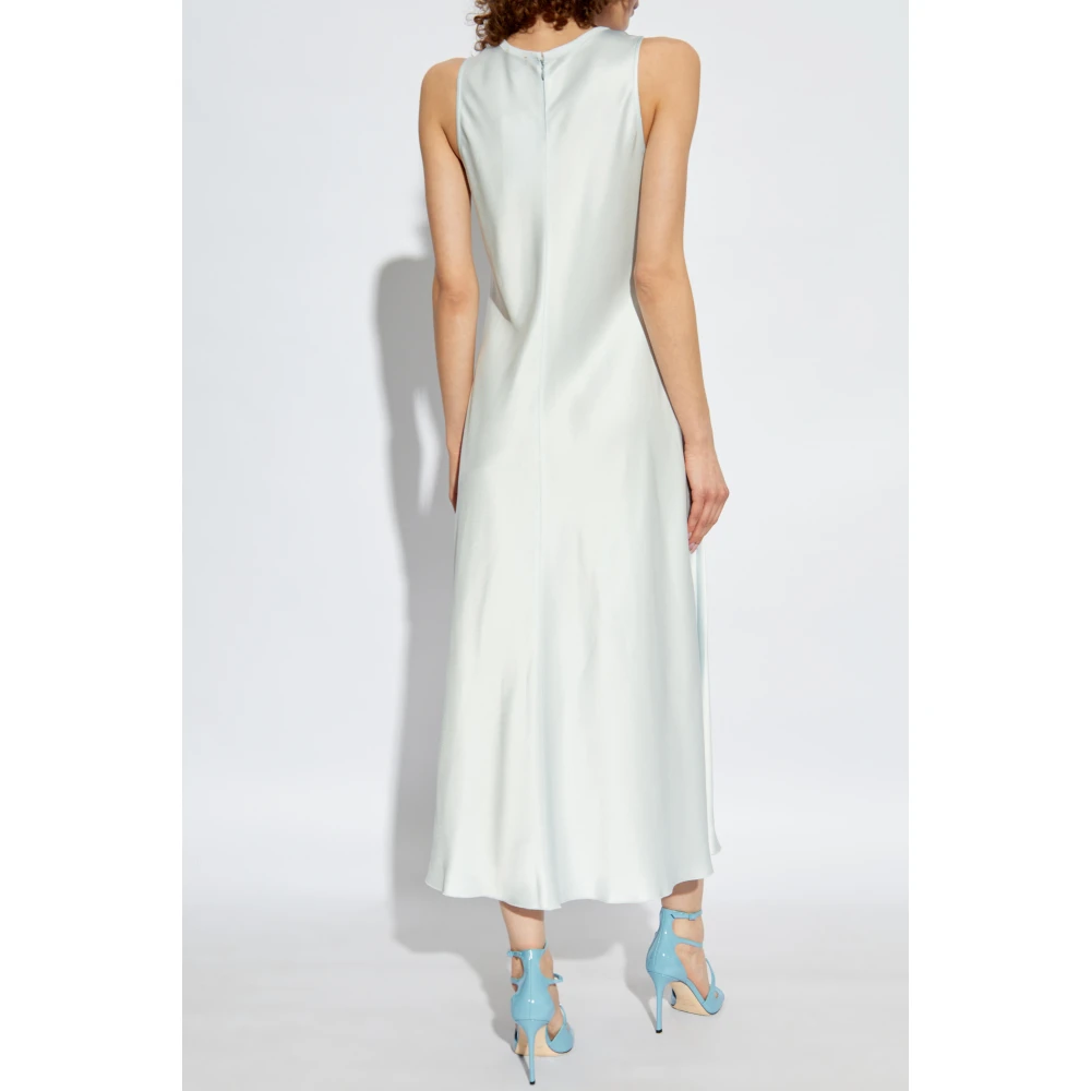 Forte Satijnen jurk Blue Dames