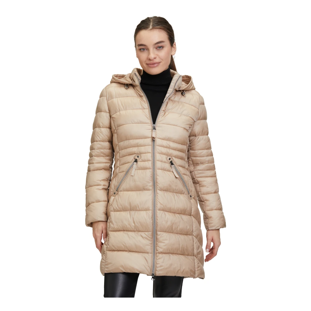 Betty Barclay Gewatteerde jas met capuchon Beige Dames
