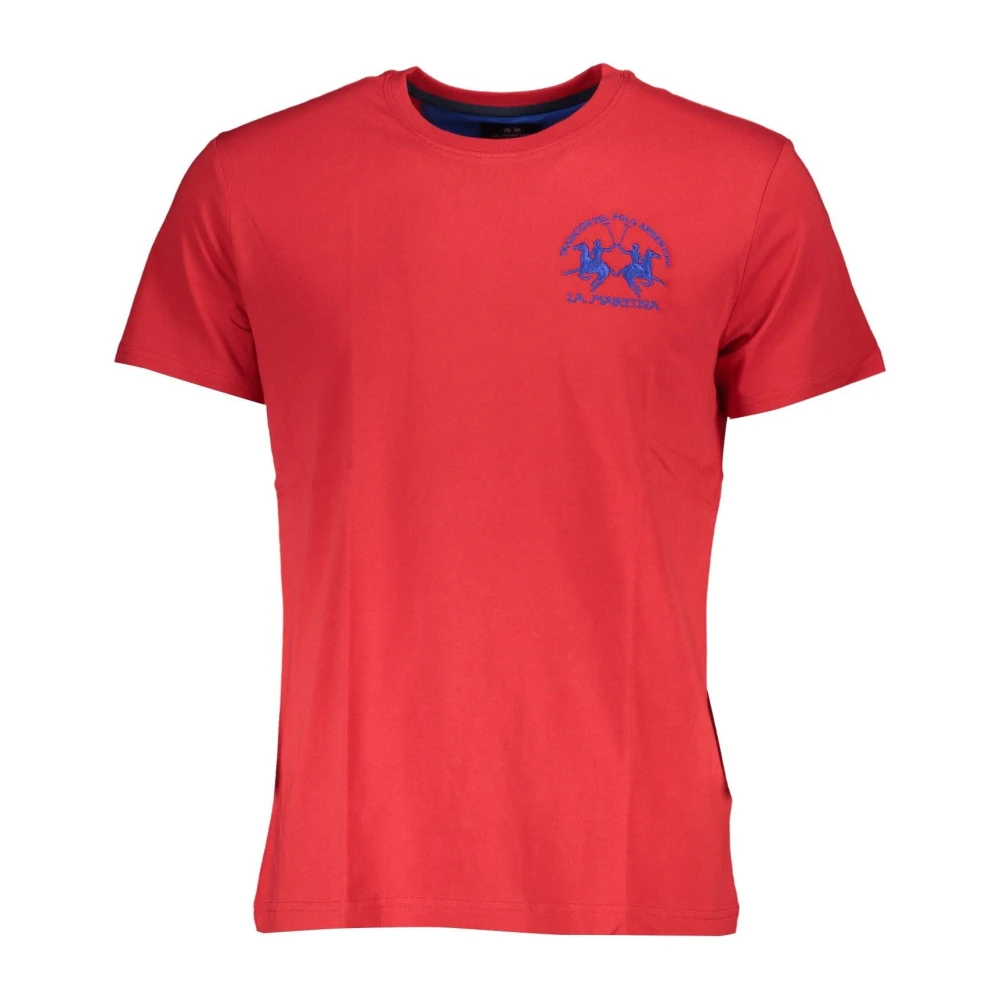 LA MARTINA Rode Heren T-shirt met korte mouwen Red Heren