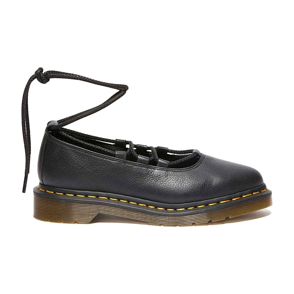 Dr. Martens Women's Black Ballerina Shoes, 6 Uk, Scarpa