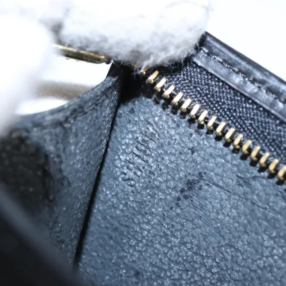 Louis Vuitton Vintage Pre-owned Leather pouches Black Dames