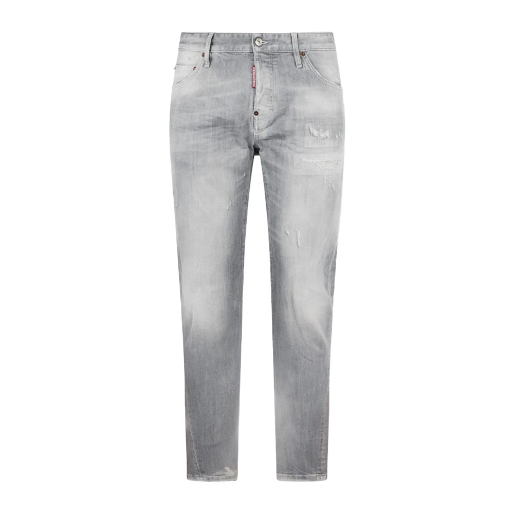 Dsquared2 Men's Gray Slim Fit Jeans, S, Skater Jeans
