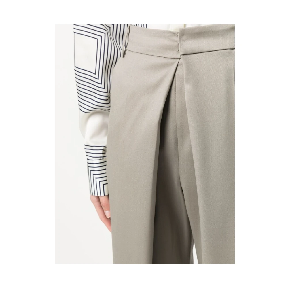 LOW Classic Wide Trousers Gray Dames
