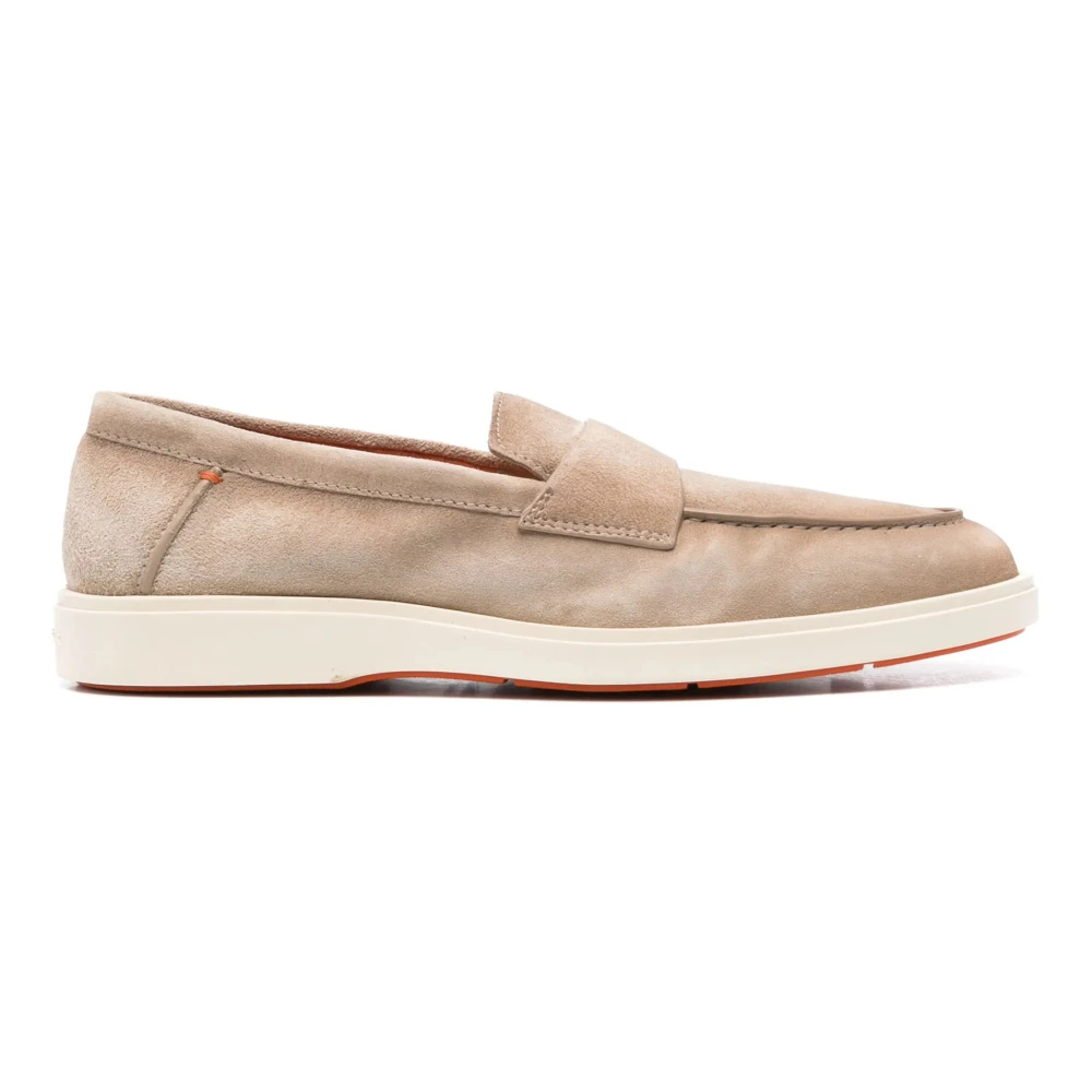 Santoni Penny Loafers i läder Beige, Herr