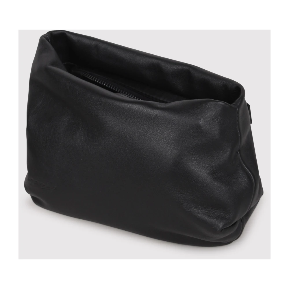Marsell Asymmetrische Suède Schoudertas Black Dames