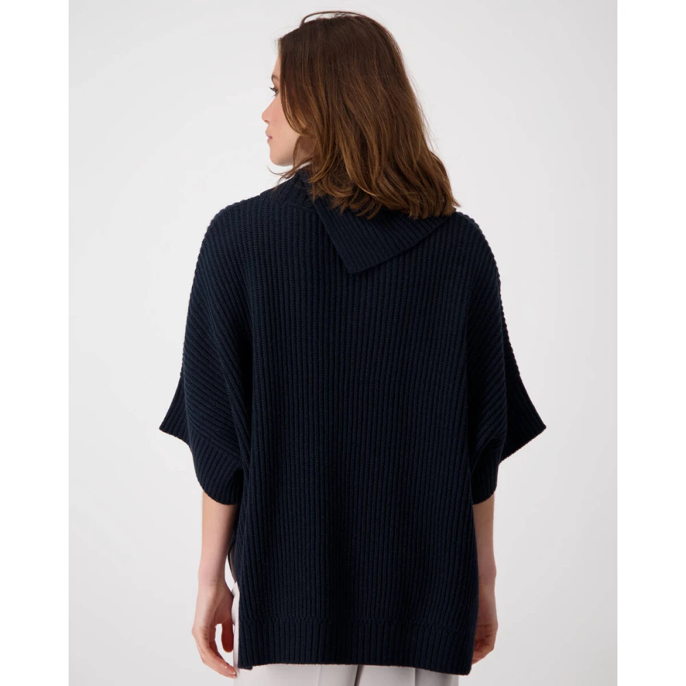 monari Stijlvolle Pullover Sweater Blue Dames