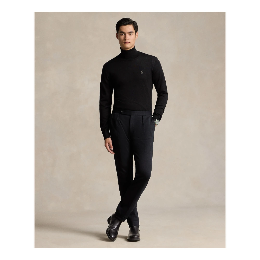 Ralph Lauren Roll Neck Turtleneck Black Heren