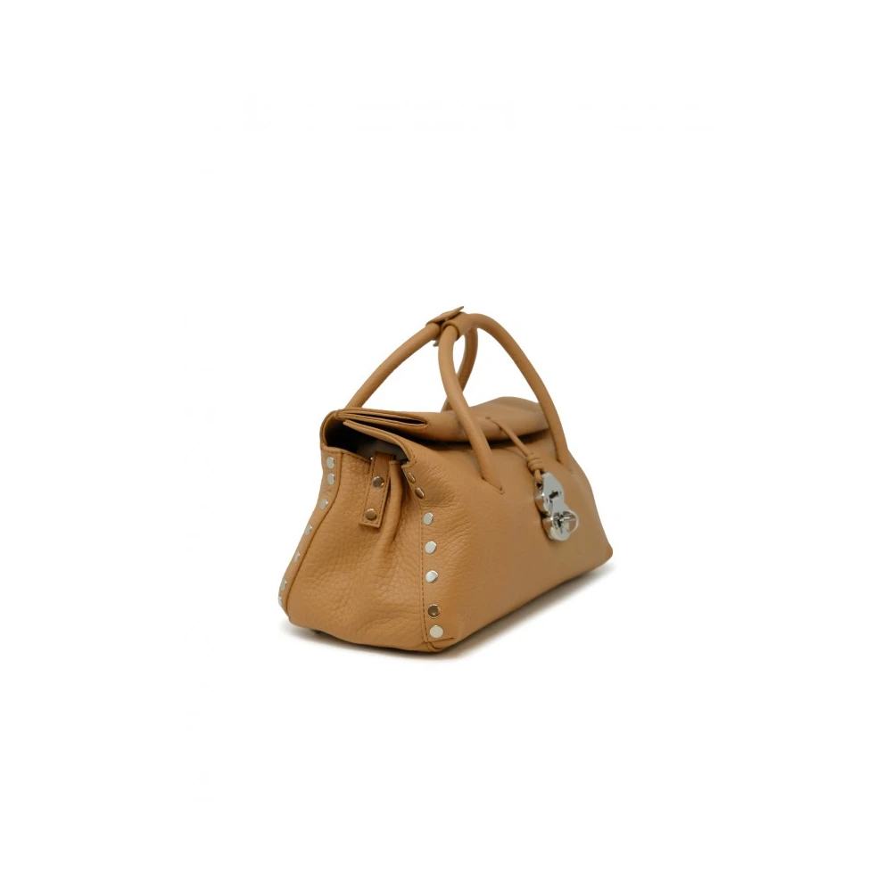Zanellato Bruine Leren Handtas Elegant Chic Design Brown Dames
