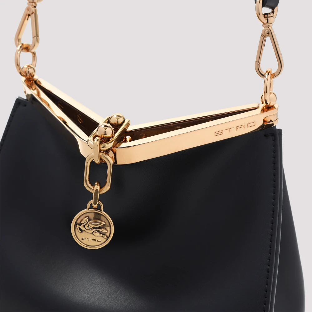 ETRO Zwarte Handtas met Gouden Hardware Black Dames