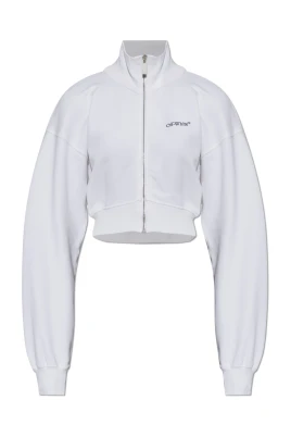 Cropped Zip-Up Sweatshirt
