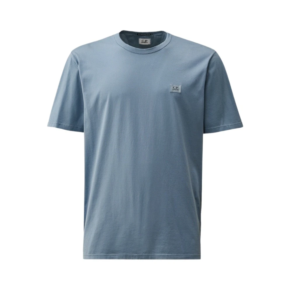 C.P. Company Flint Stone T-shirt Lichtgewicht Katoen Blue Heren
