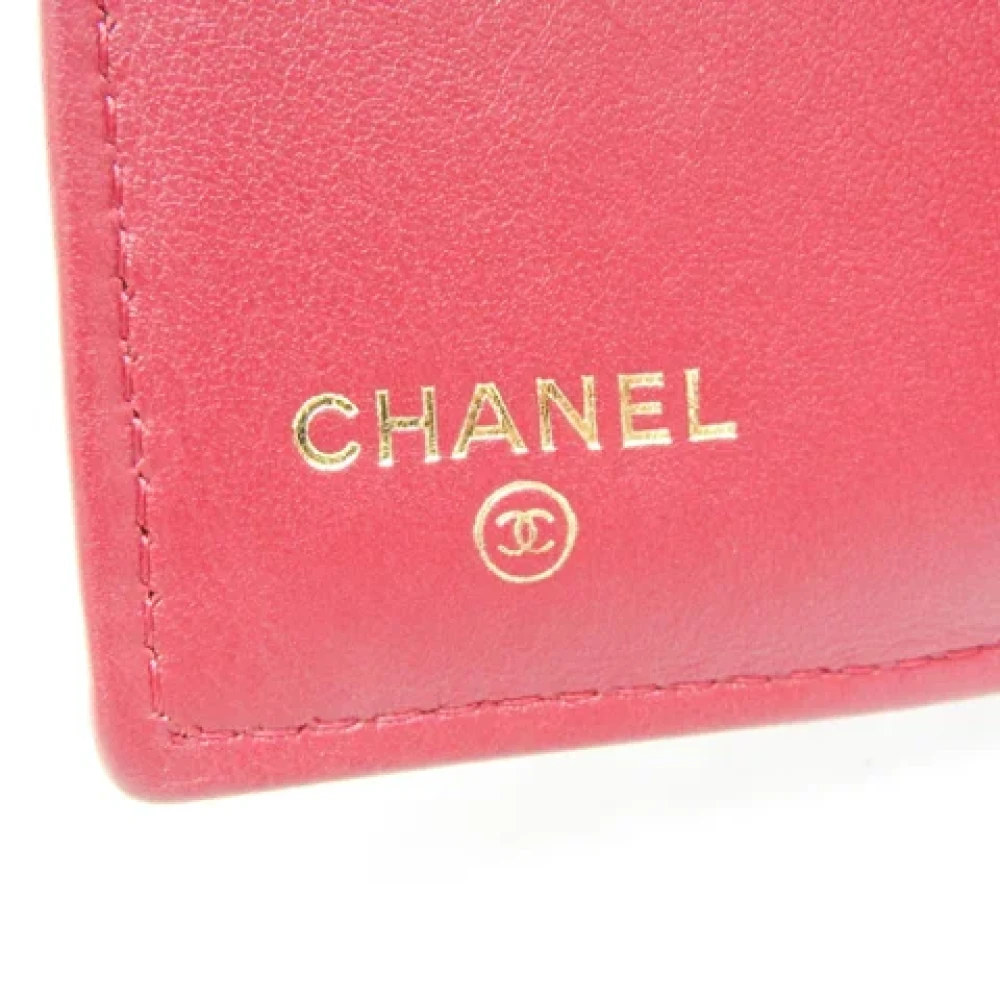 Chanel Vintage Pre-owned Leather wallets Red Dames
