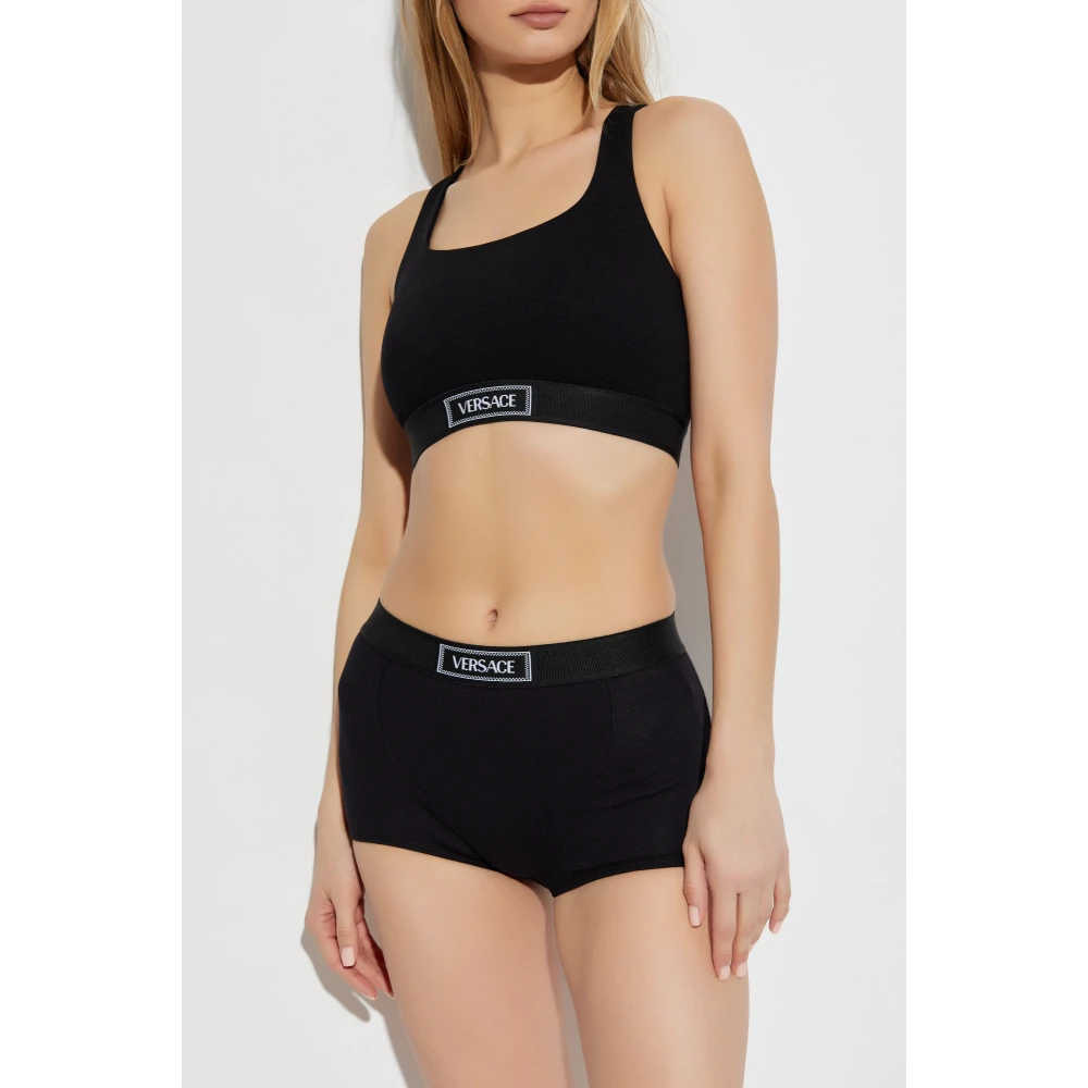 Versace Katoenen boxershorts Black Dames