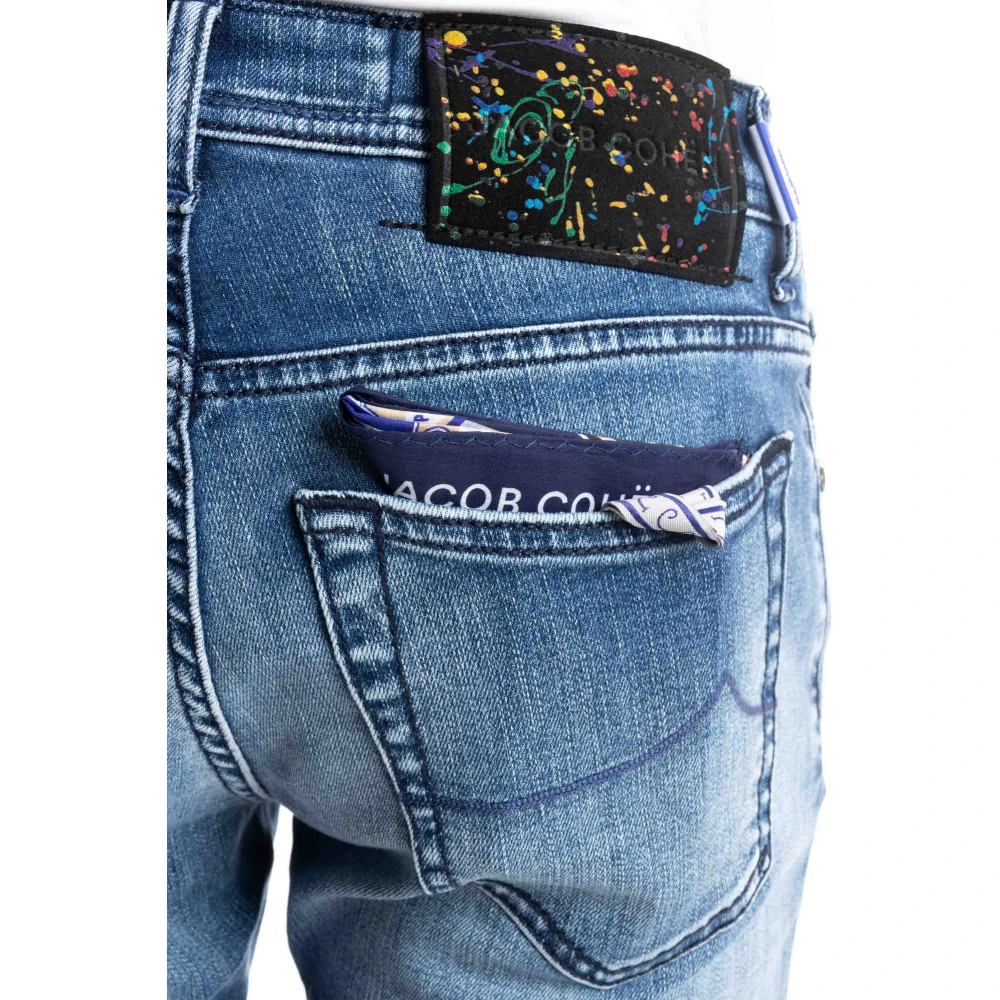 Jacob Cohën Luxe Denim Jeans Nick Fit Blue Heren