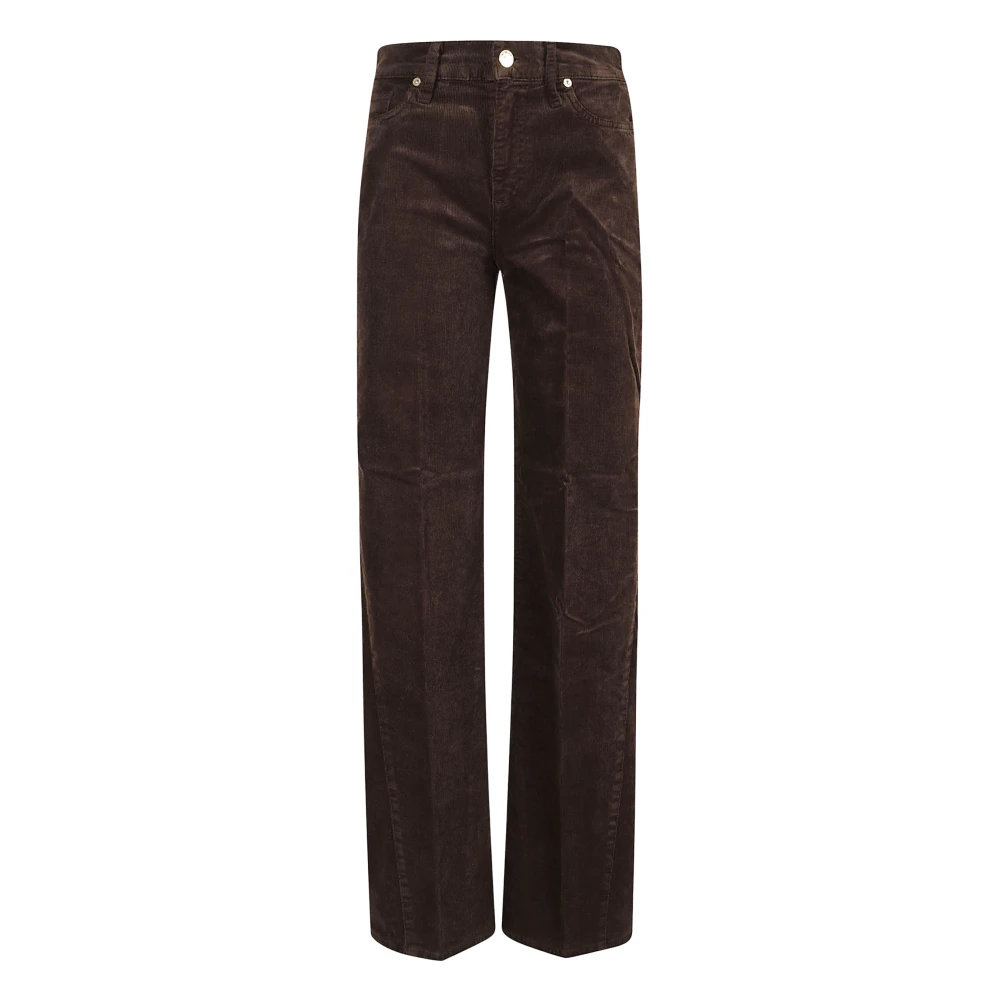 7 For All Mankind , Wide Trousers, Female, Brown, W30, Lotta Corduroy Trousers