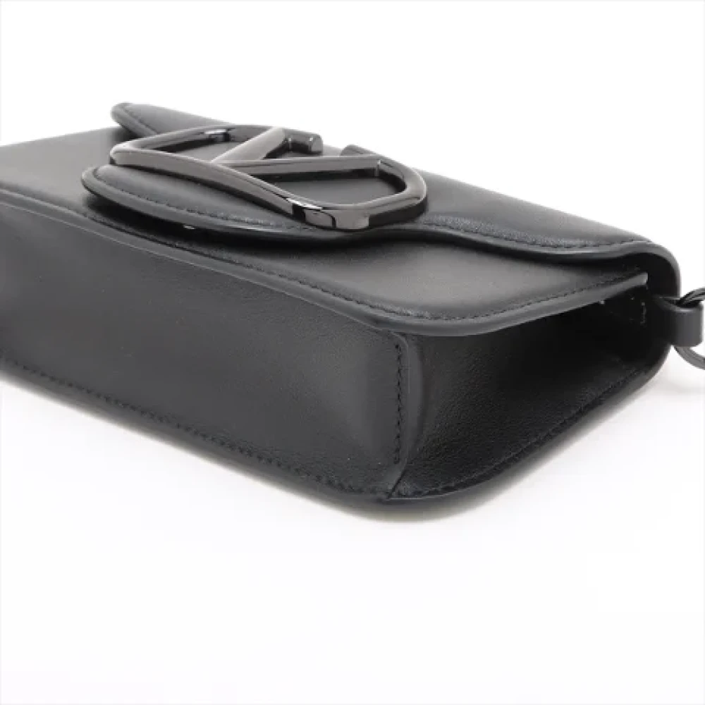 Valentino Vintage Pre-owned Leather handbags Black Dames