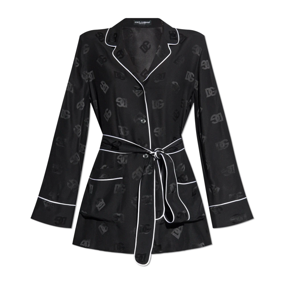 Dolce & Gabbana Shirt met logo Black Dames