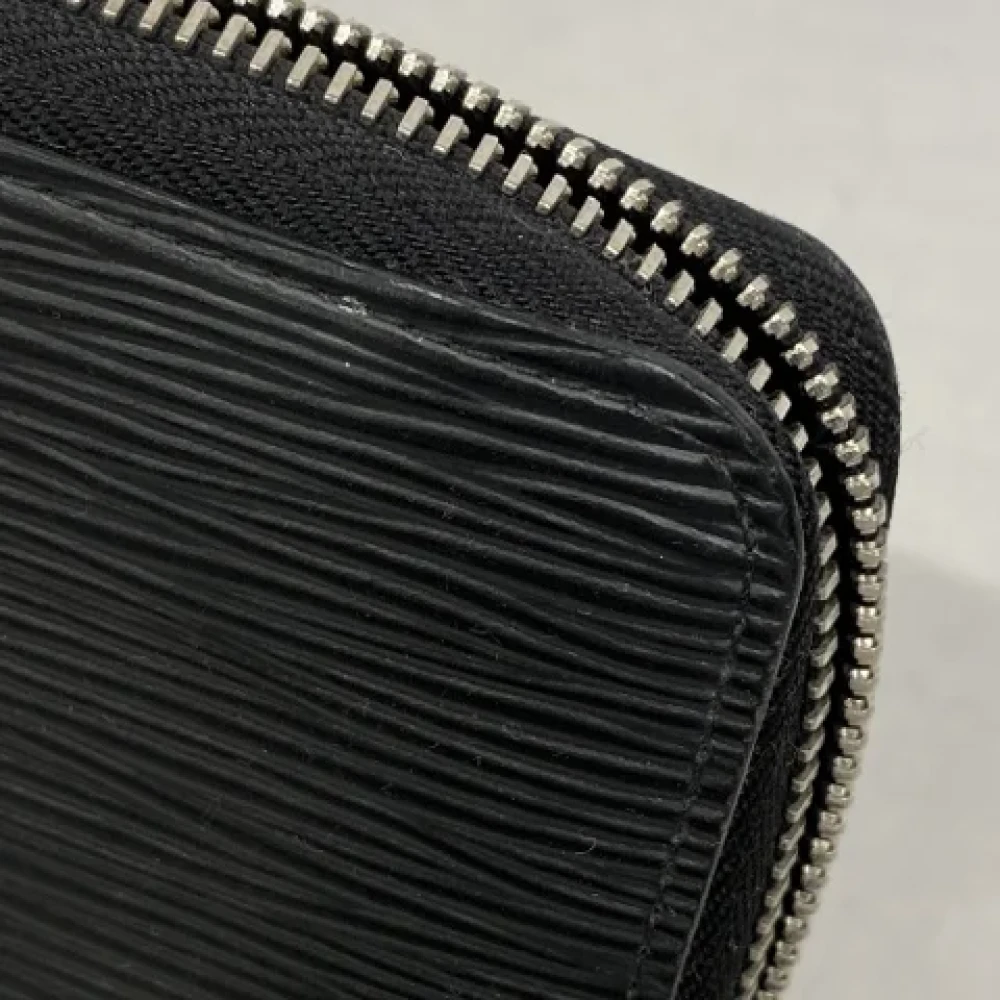 Louis Vuitton Vintage Pre-owned Fabric wallets Black Dames