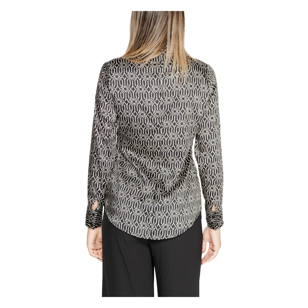 RINASCIMENTO Zwart overhemd met print en knopen Multicolor Dames