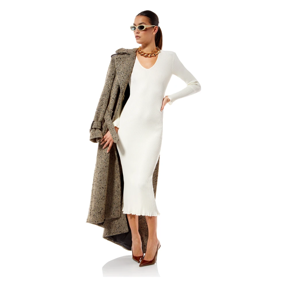 MVP wardrobe Baima Lange Jurk White Dames