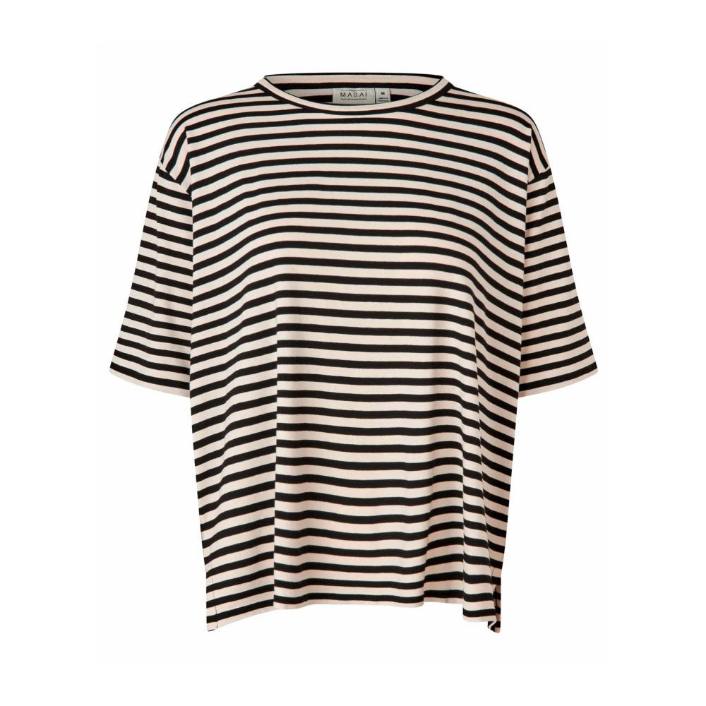 Masai Gestreept T-shirt met halve mouwen Multicolor Dames