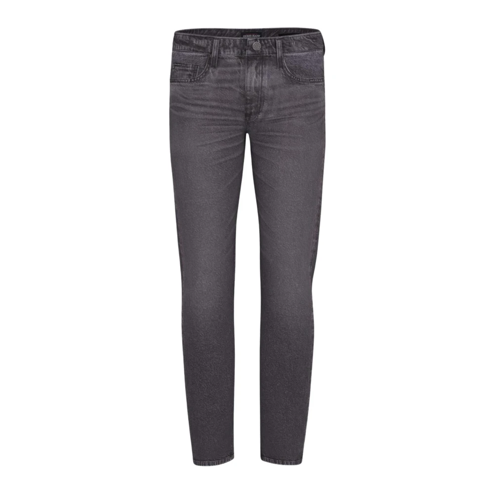 Guess Klassieke Straight Leg Indigo Jeans Black Heren