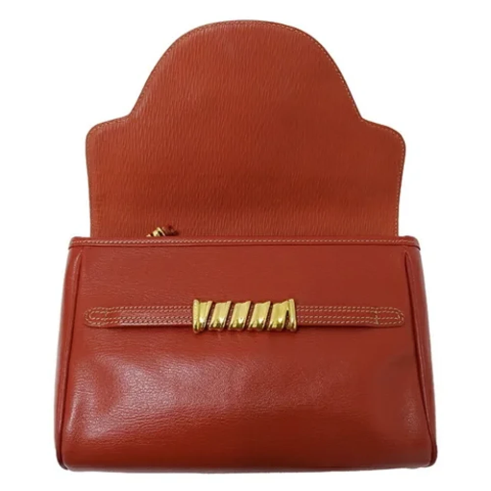 Loewe Pre-owned Leather clutches Red Dames