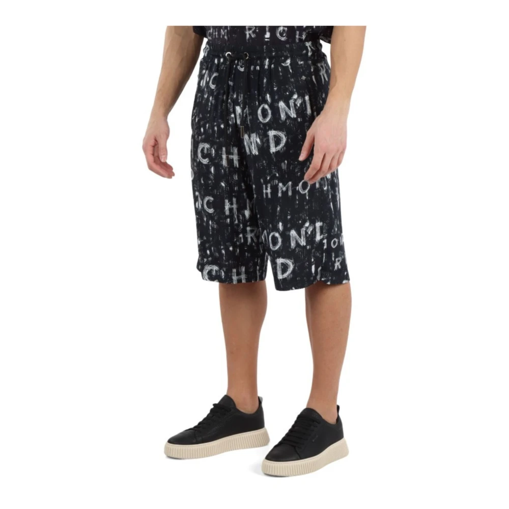 John Richmond Heren Viloti Bermuda Shorts Black Heren
