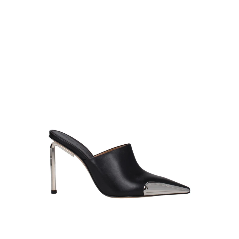 Off-White Black Leather High Heel Pumps - EU39/US9 - Image 2