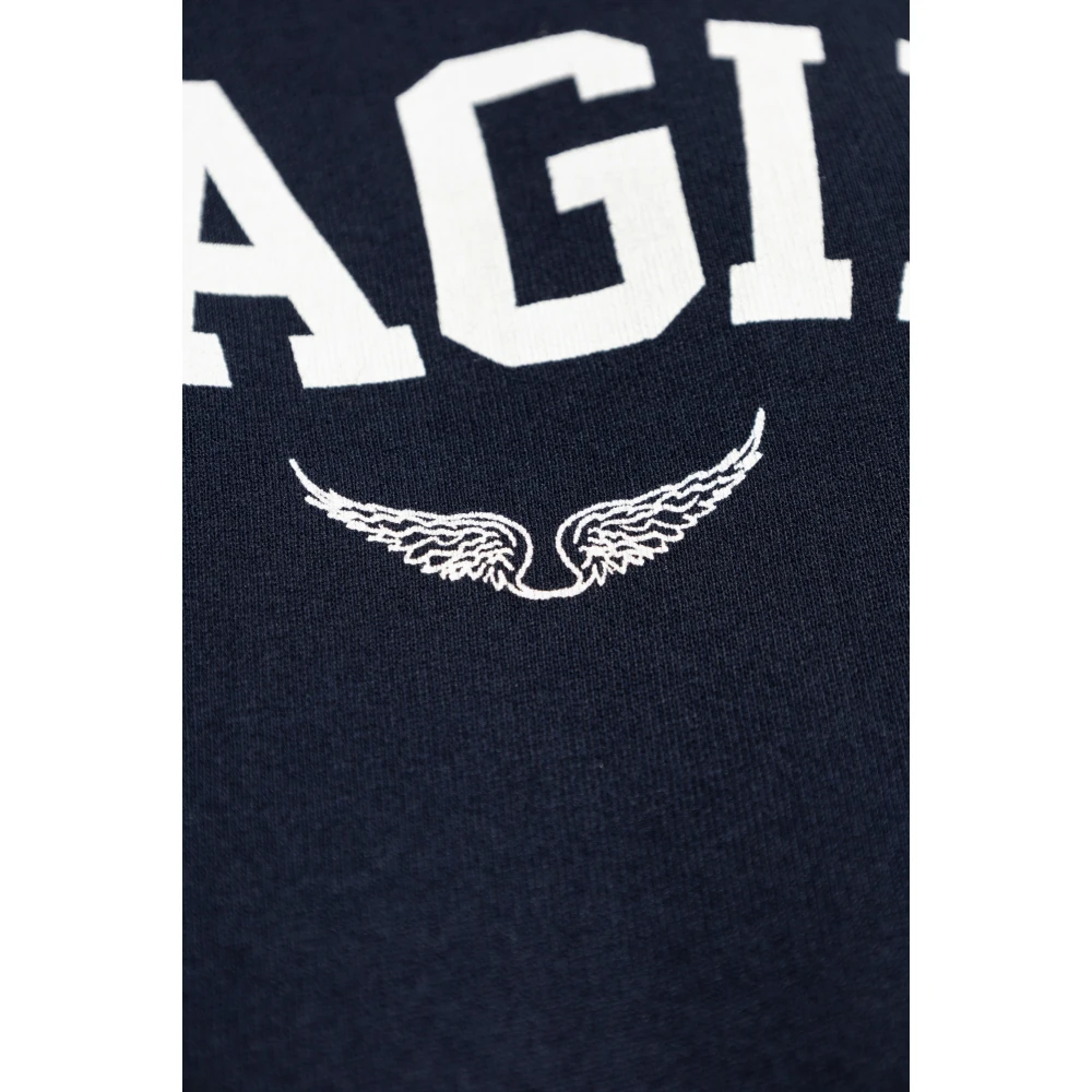 Zadig & Voltaire Jurk met Portman-logo Blue Dames