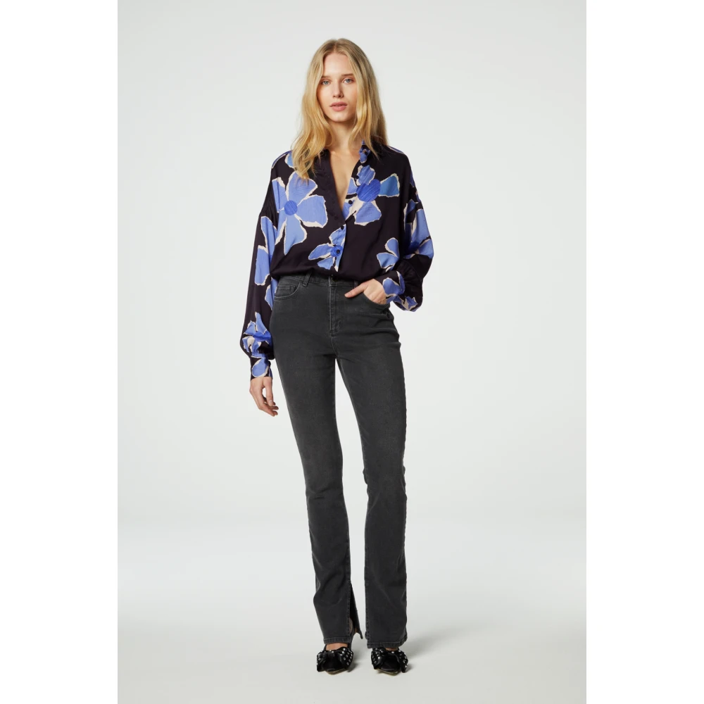 Fabienne Chapot Blouse met klieke kraag en ballonmouwen Multicolor Dames