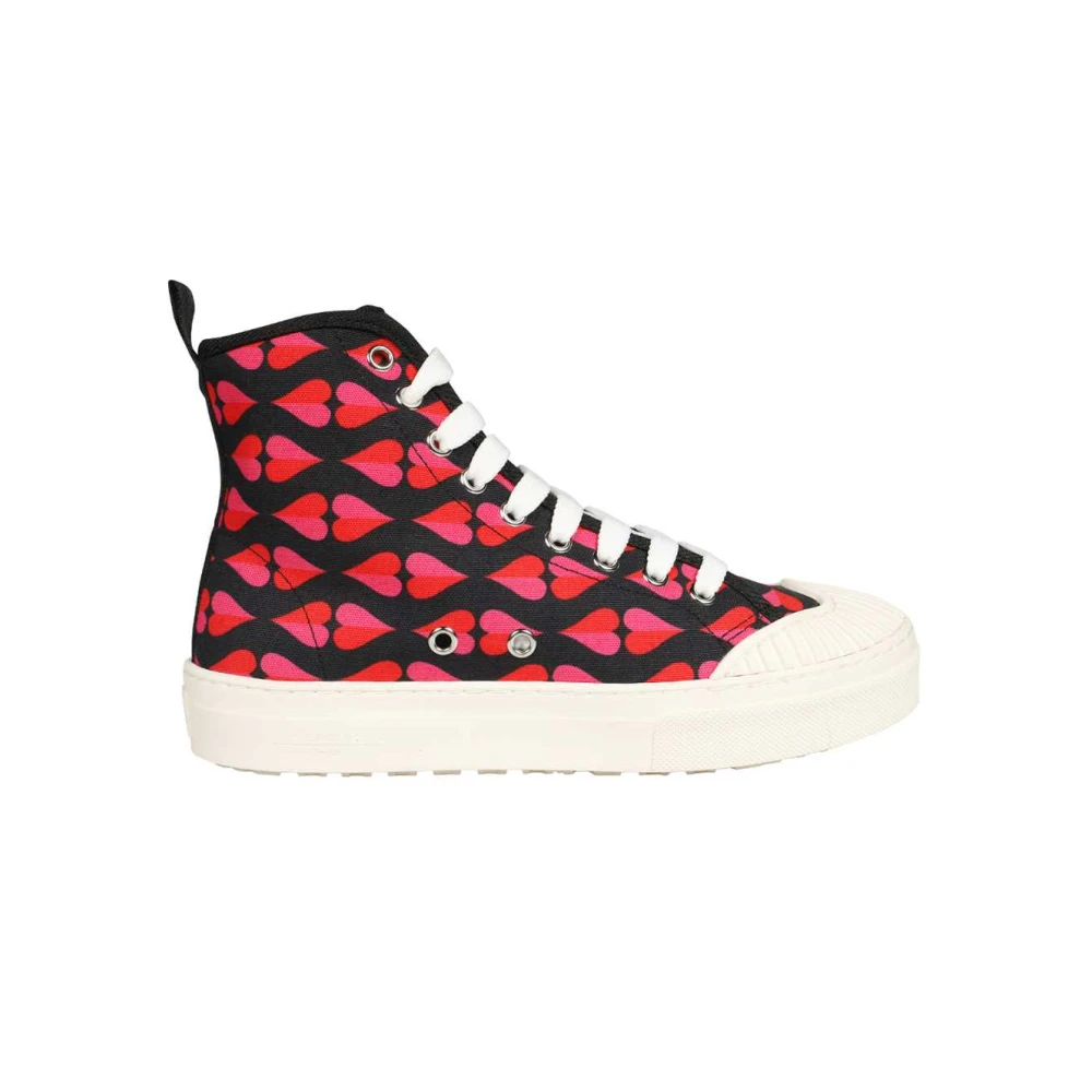 Weekend Max Mara Hoge stoffen sneakers Dames Schoenen Veelkleurig Multicolor