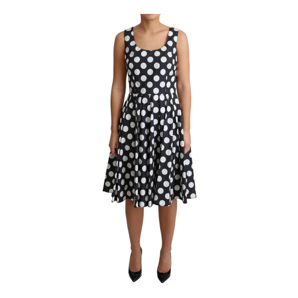 Dolce & Gabbana Women's Blue Polka Dot A-Line Dress