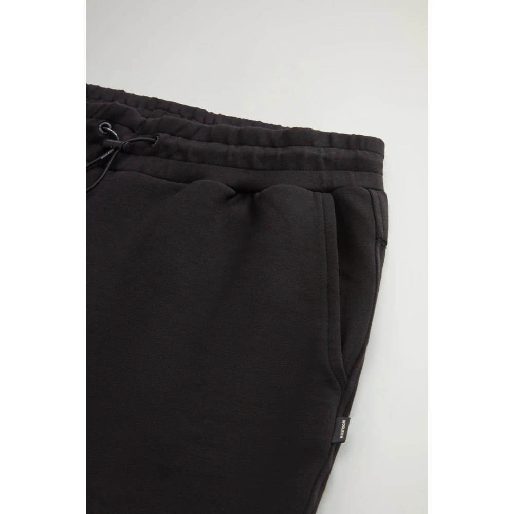 Woolrich Casual Katoenmix Zwarte Broek Black Dames