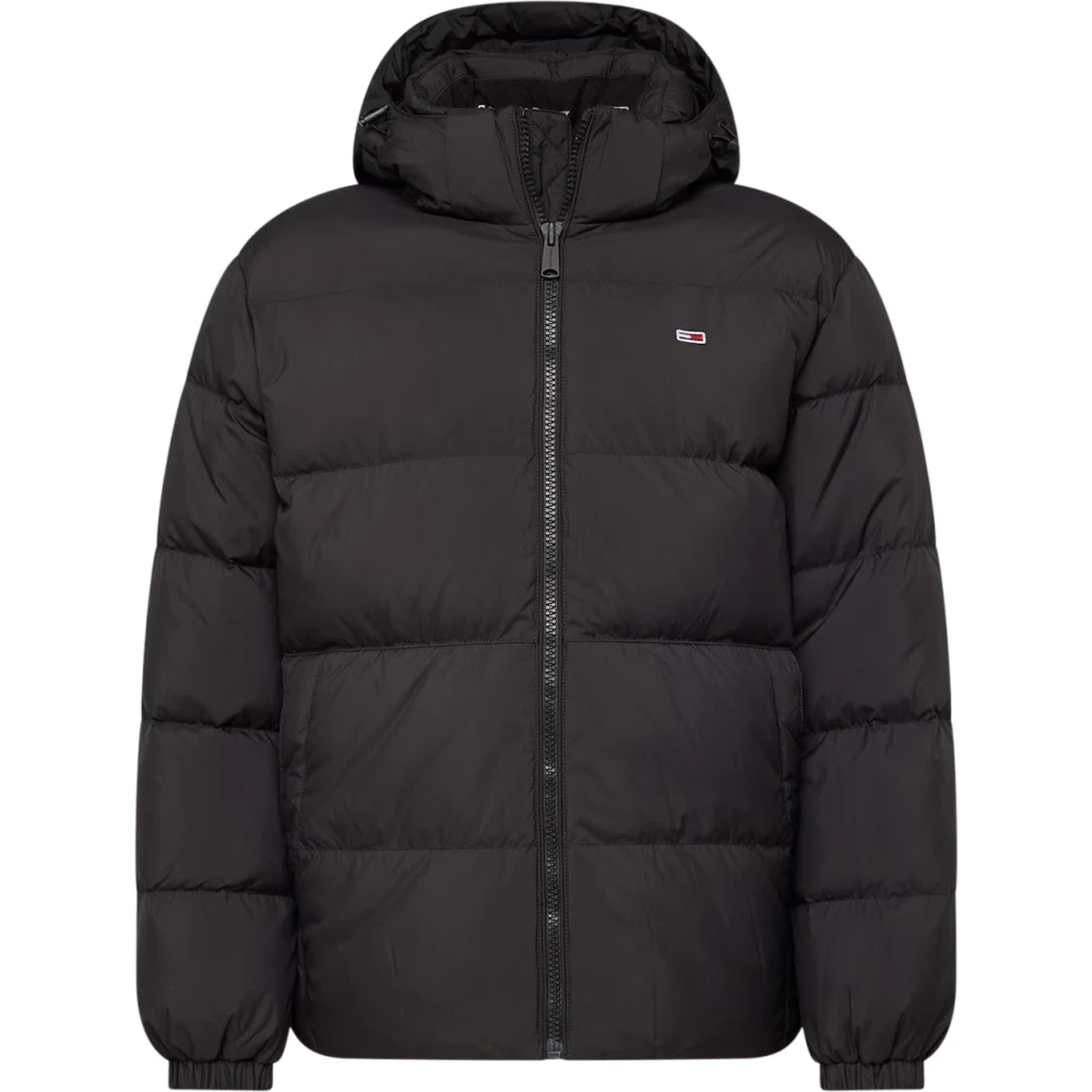 Tommy Jeans Zwarte Dons Puffer Jas Black Heren