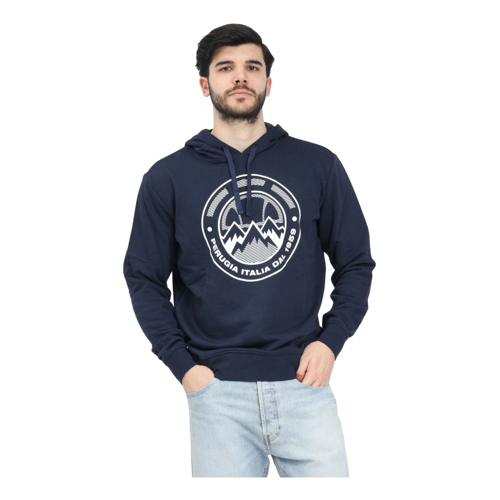 Ellesse Blauwe hoodie met eigentijds ontwerp Blue Heren