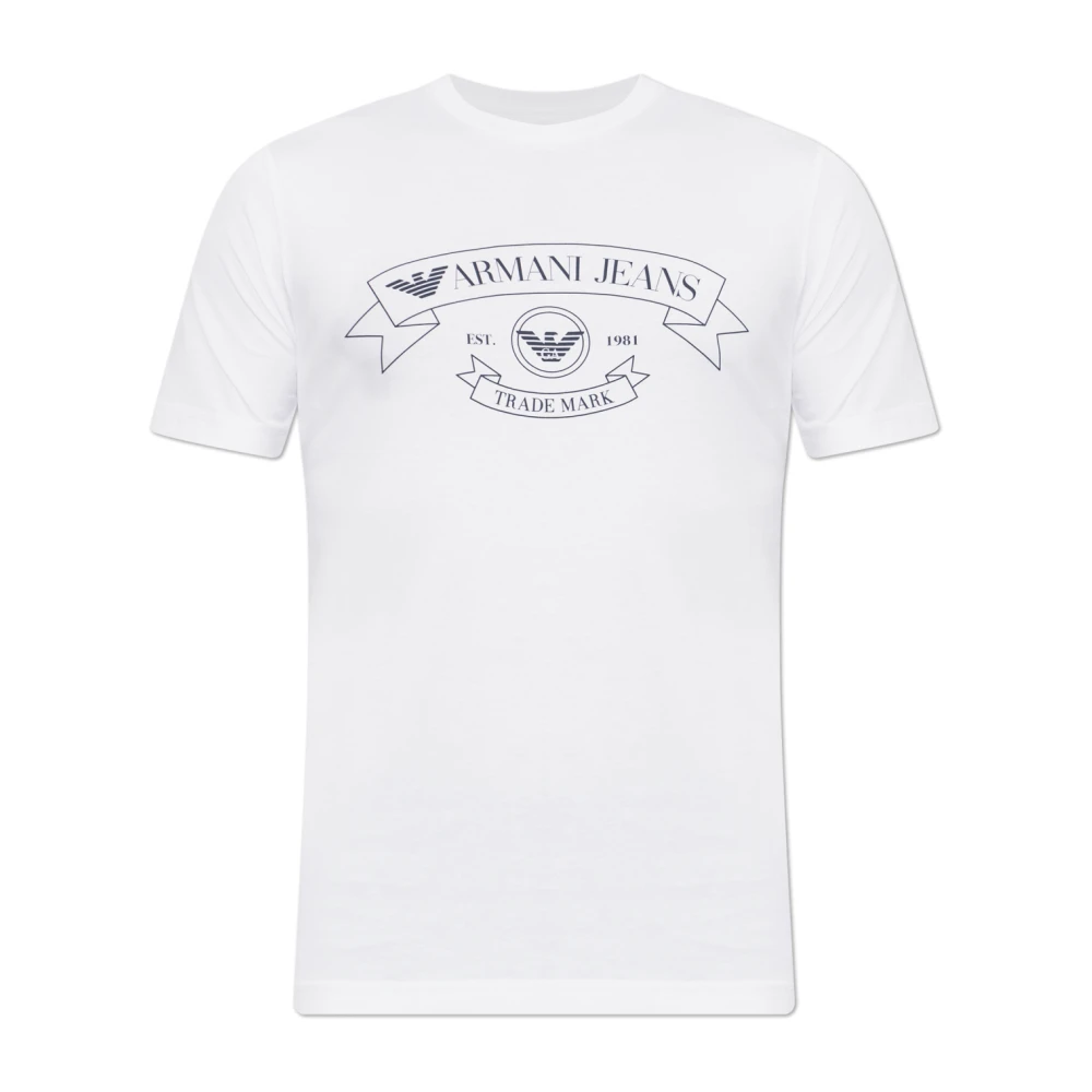 Emporio Armani Hombre Blanco - Camiseta De Punto Con Estampado - Tops - M