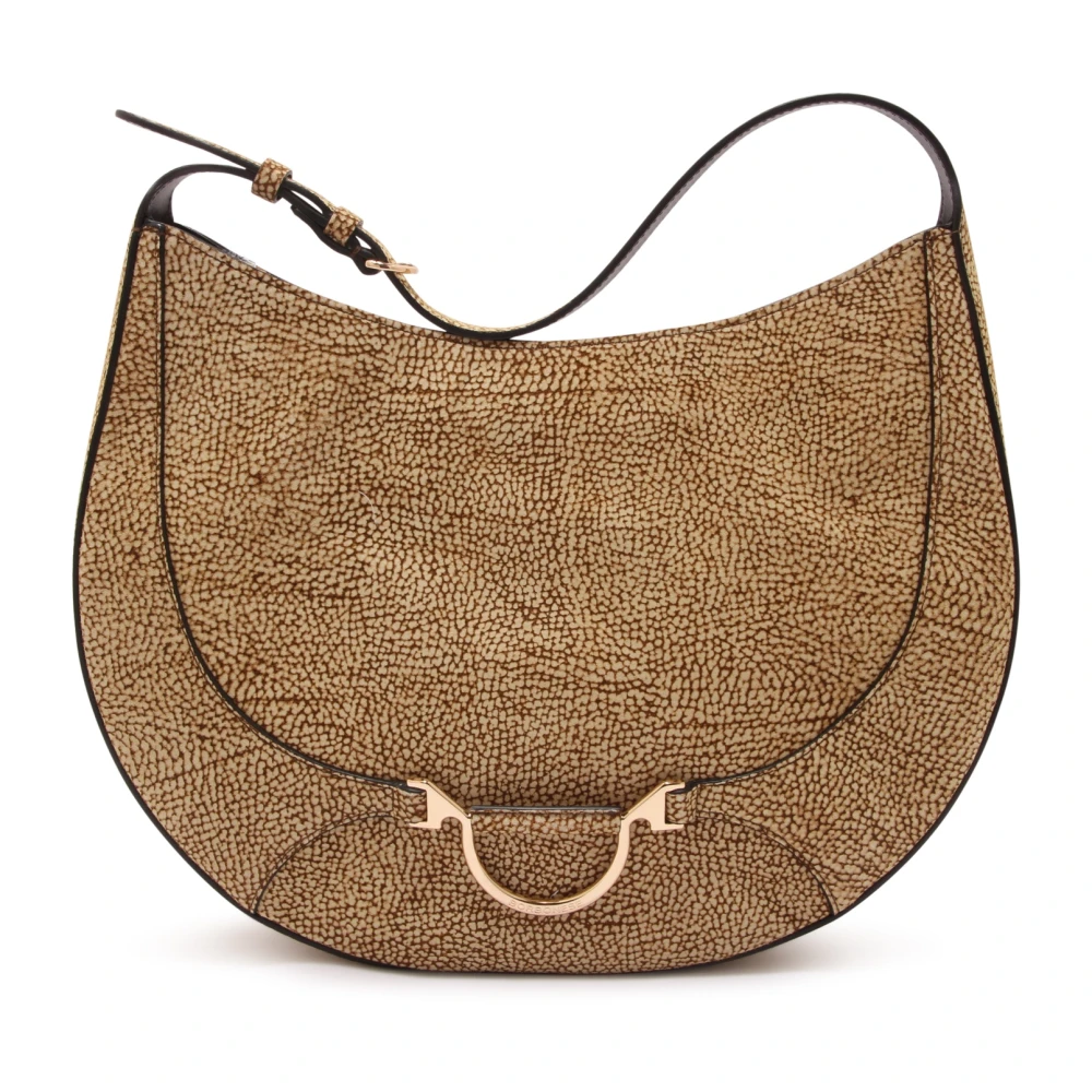 Borbonese Women's Beige Medium Hobo Bag