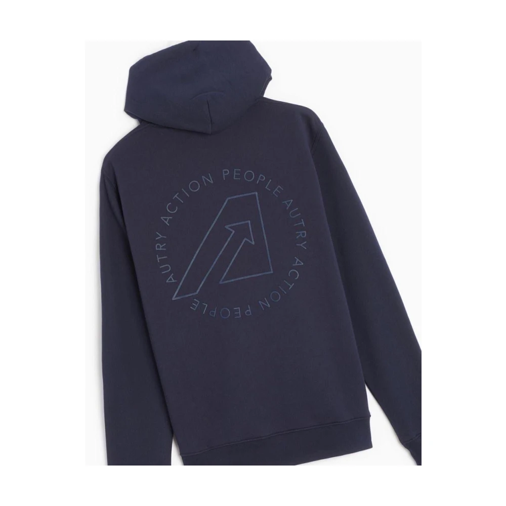 Autry Stijlvolle Hoodie Blue Heren