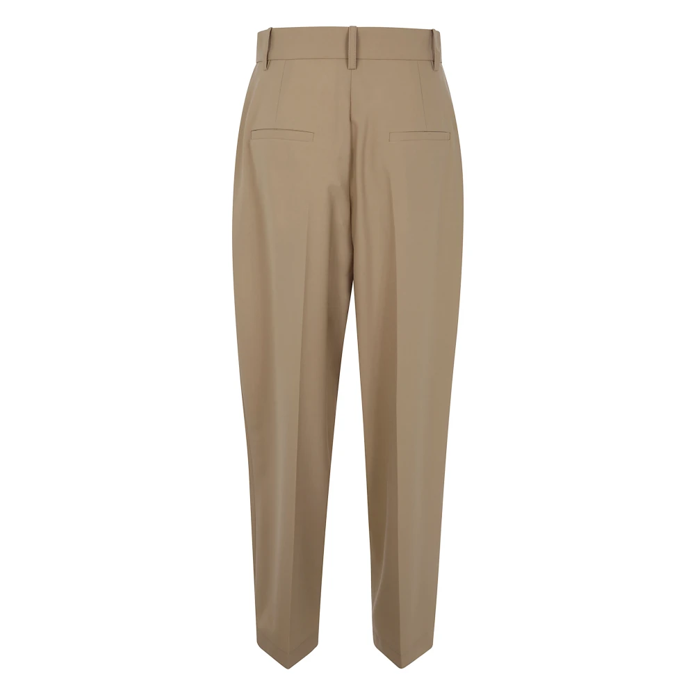 Marni Stijlvolle Wide Leg Broek Brown Dames