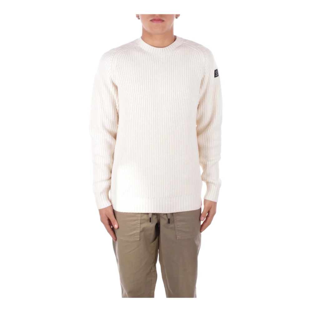 Suns Witte Logo Sweater Regular Fit White Heren