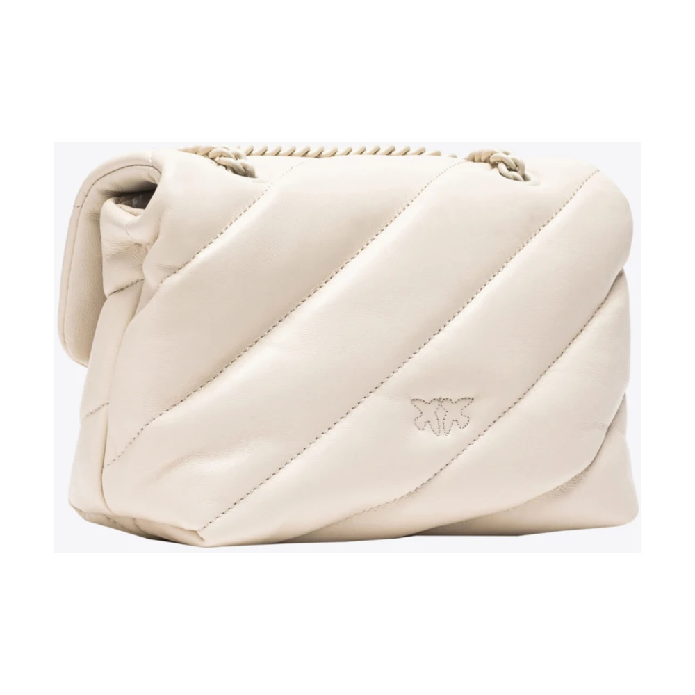 pinko Kleur Blok Liefde Tas Puff White Dames